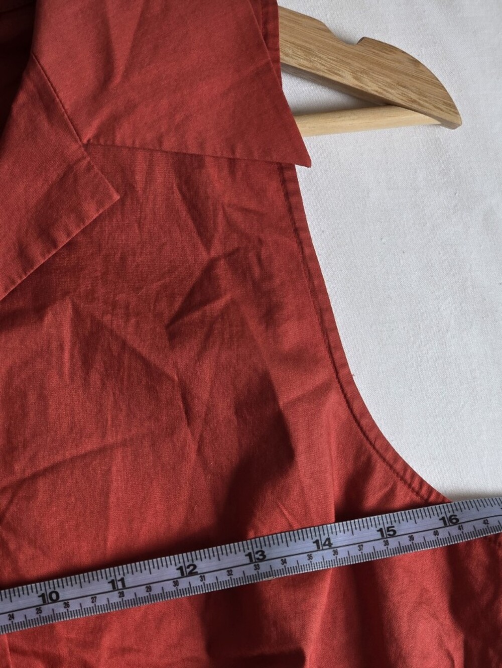 Vintage Valentino Red Button-Front Detail Top 90s 1990 Preppy Minimal - Picture 9 of 9